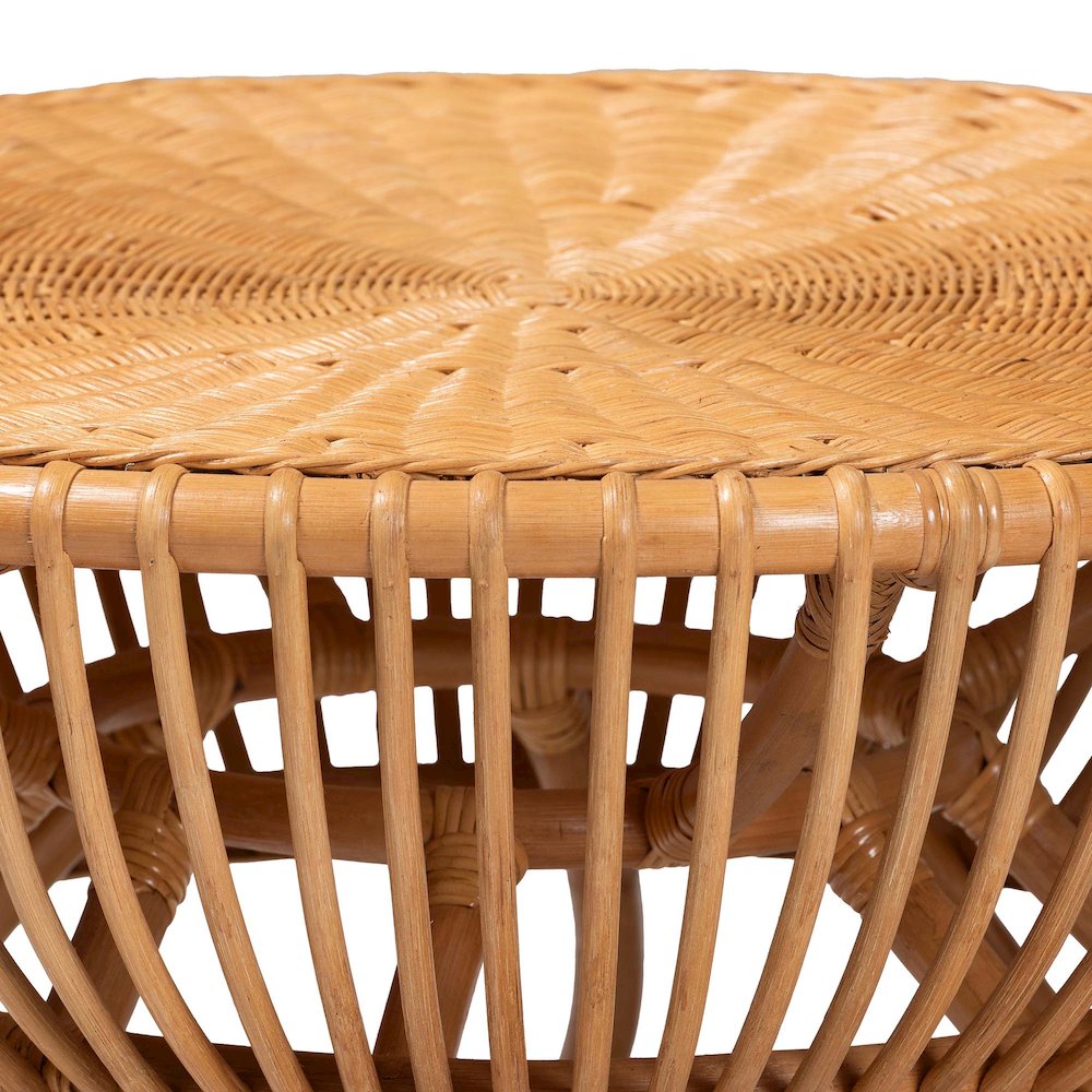 Abel Natural Rattan Coffee Table. Picture 4