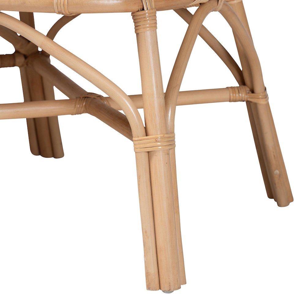 Eliava Natural Rattan Accent Bench. Picture 6