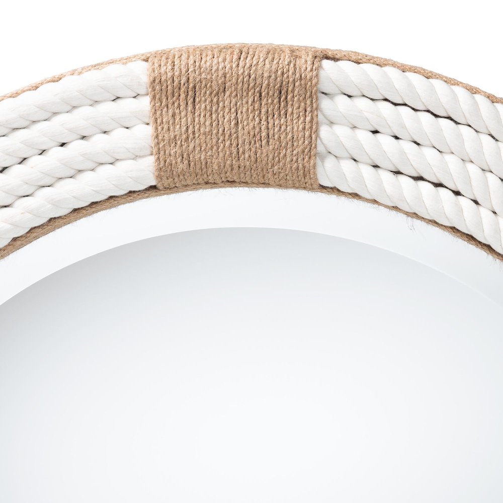 Makya Round  Woven Rope Mirror - Coastal Mirror. Picture 2