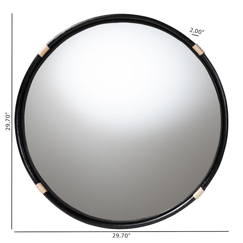 Fenicia Natural Rattan Mirror. Picture 4