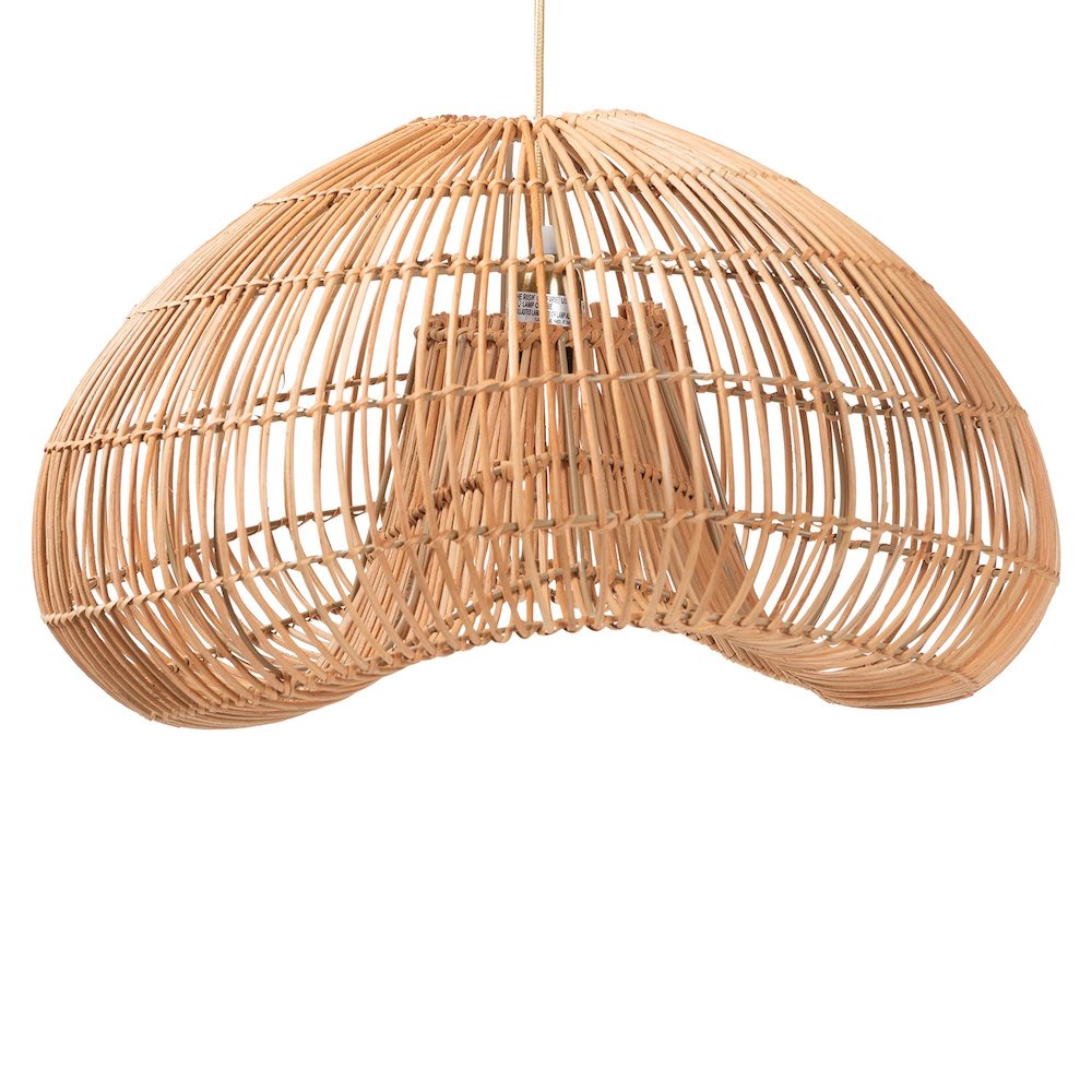 Hansa Natural Rattan Pendant Lampshade - Handcrafted. Picture 1