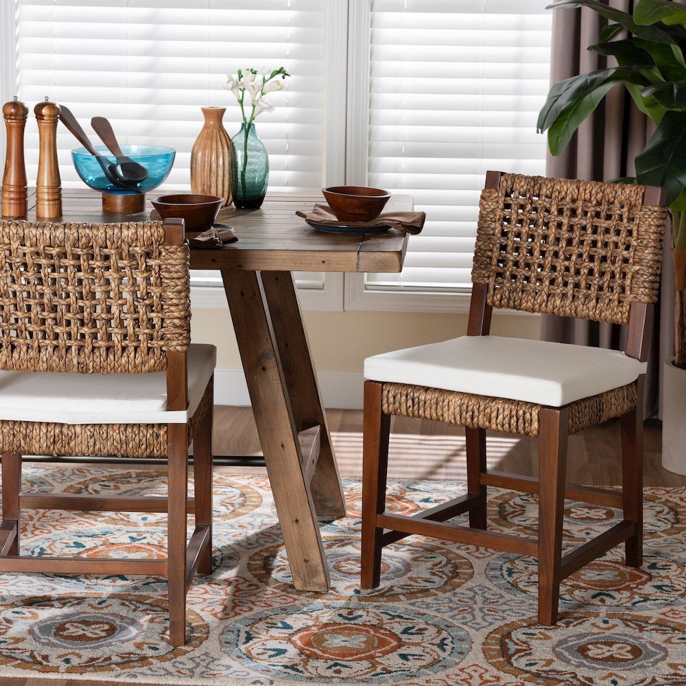 Alise Handwoven Seagrass Dining Chair. Picture 2