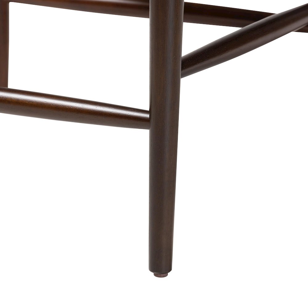 Eira Counter Stool Set of 2- Walnut Wood Frame Counter-height Chair. Picture 5