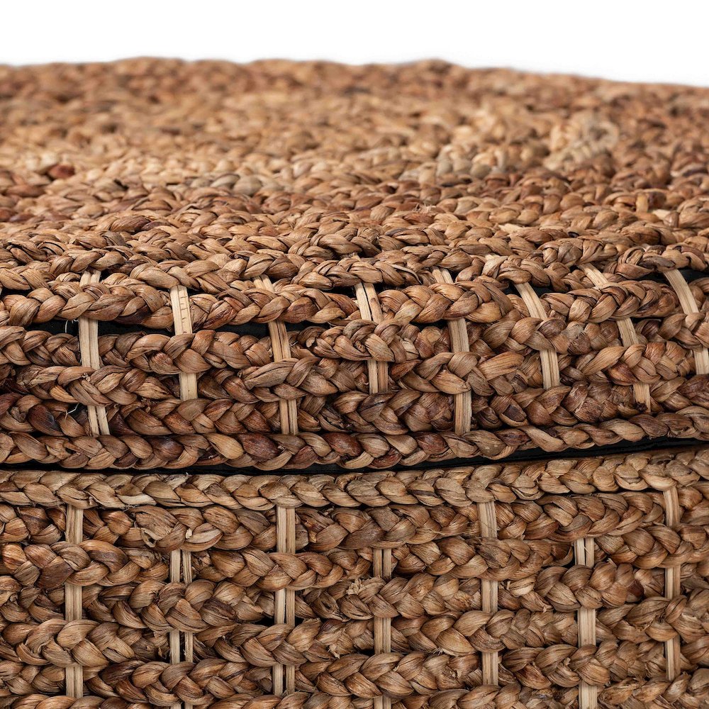 Bailey Handwoven Seagrass Storage Ottoman. Picture 4