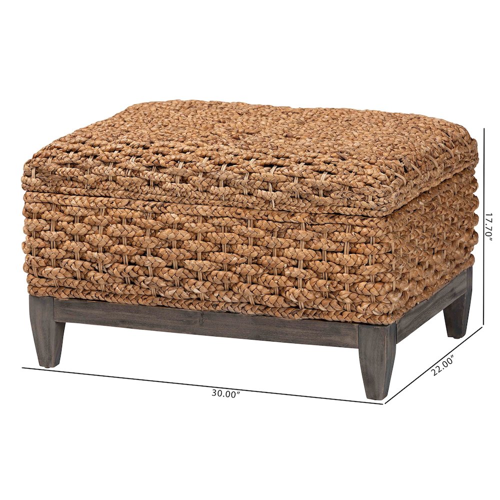 Bailey Handwoven Seagrass Storage Ottoman. Picture 11