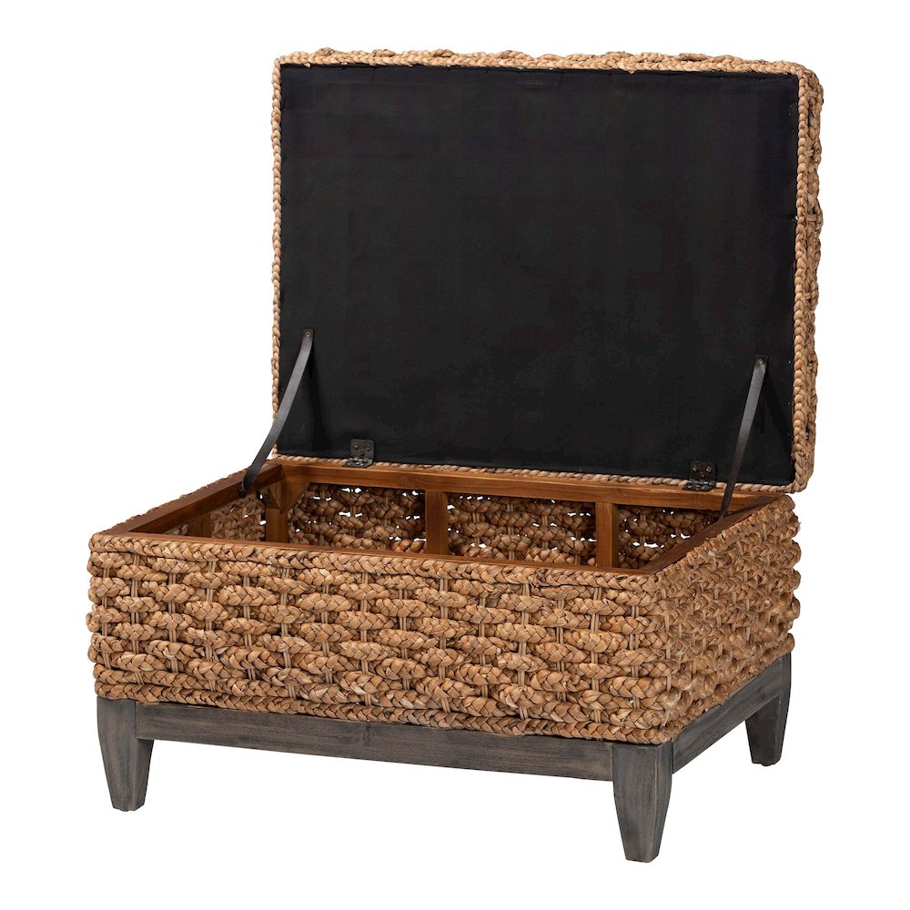 Bailey Handwoven Seagrass Storage Ottoman. Picture 2