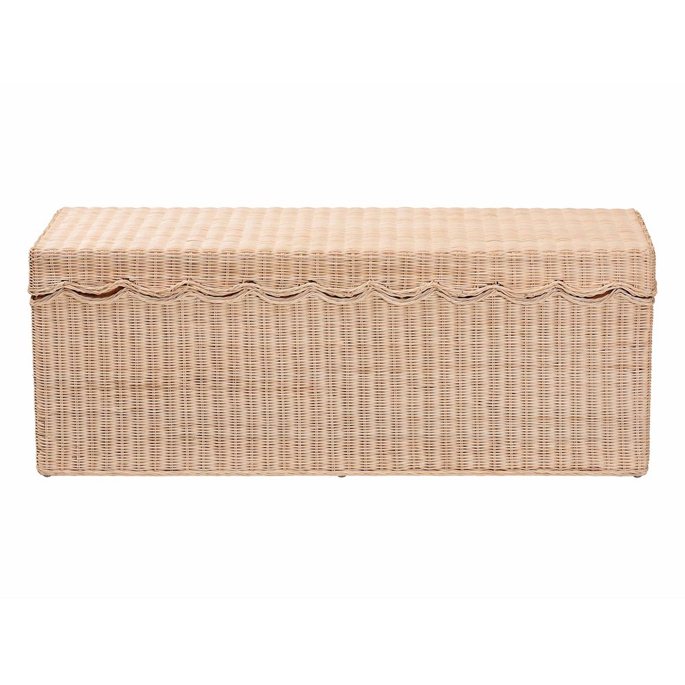 Damita Scallop Natural Rattan Chest. Picture 3