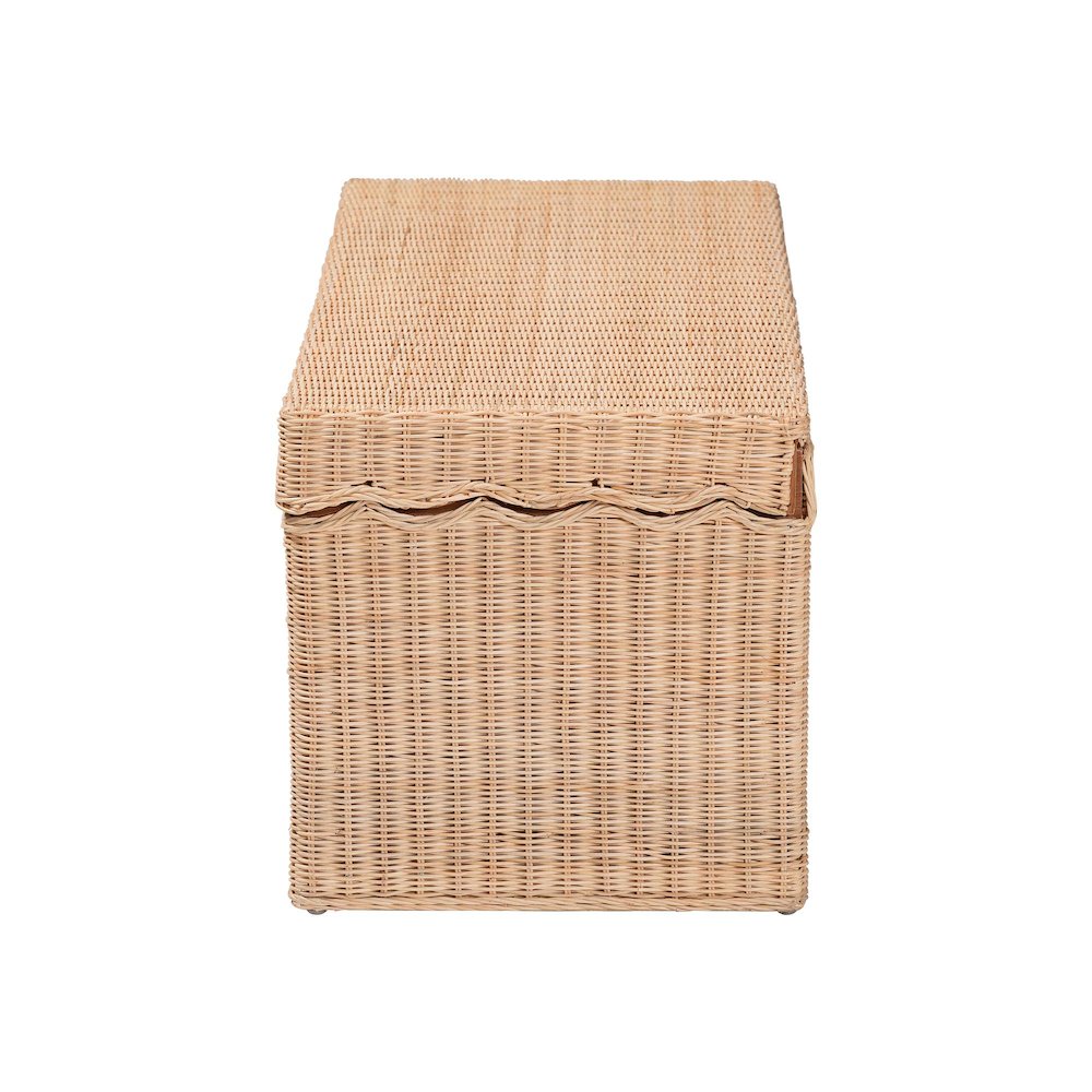 Damita Scallop Natural Rattan Chest. Picture 4