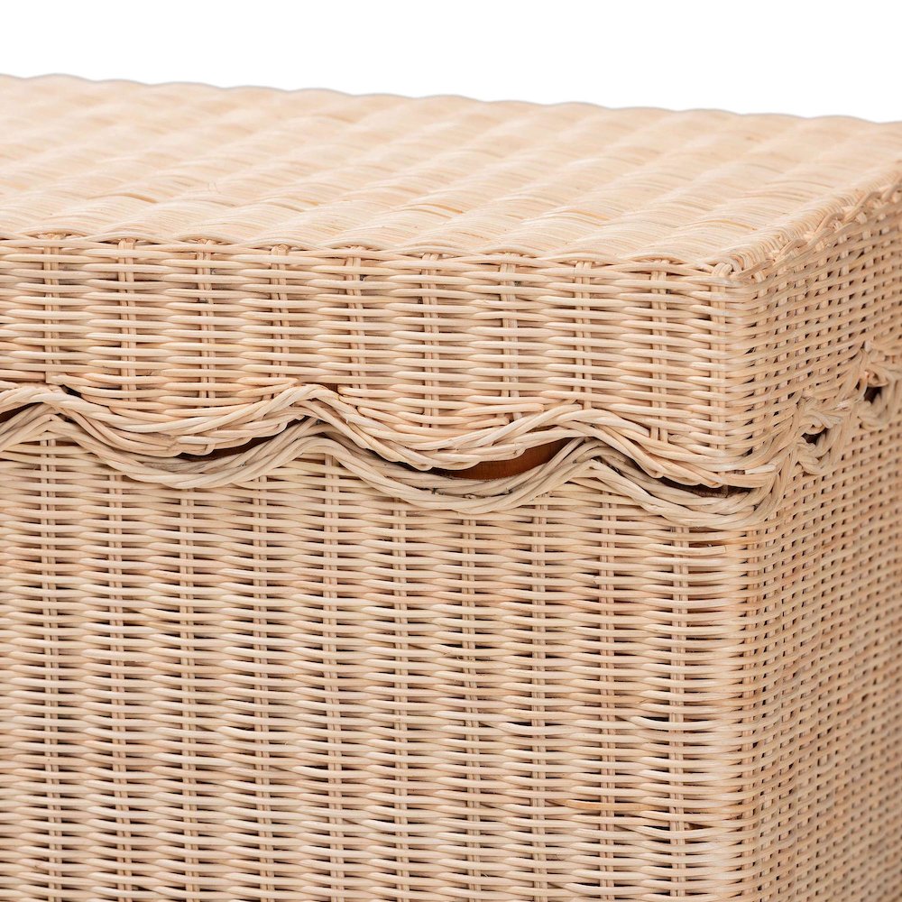 Damita Scallop Natural Rattan Chest. Picture 6