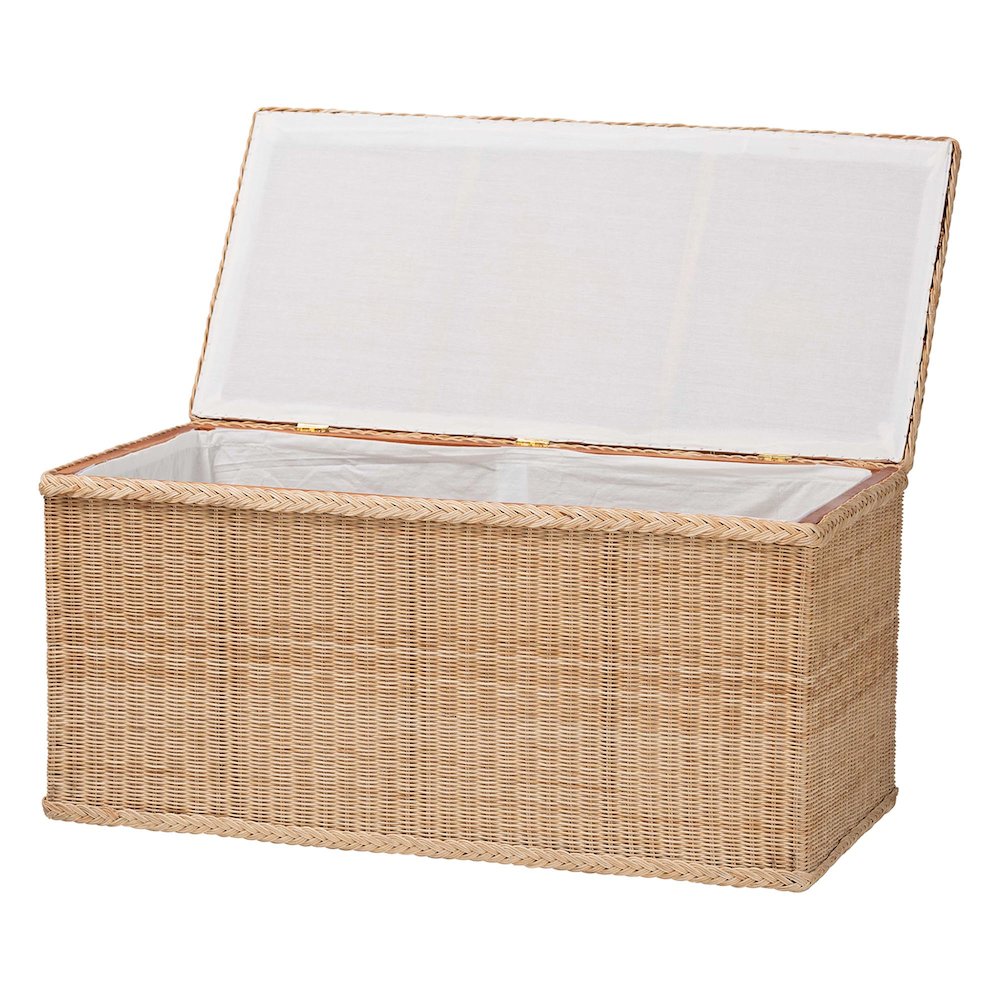 Caden Braided Natural Rattan Chest. Picture 2