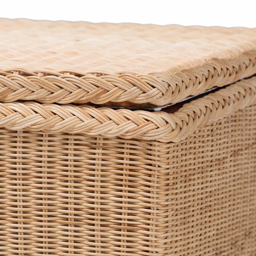 Caden Braided Natural Rattan Chest. Picture 5