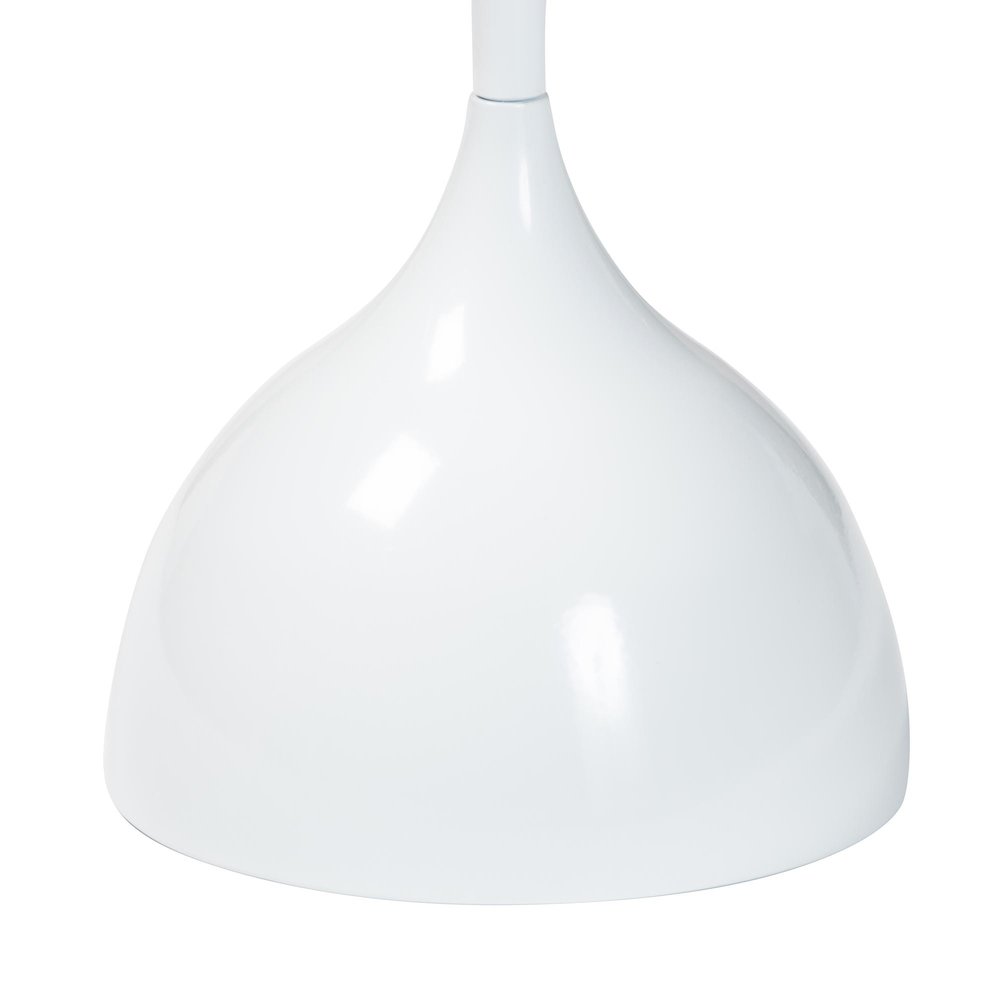 Webb White Metal Pedestal Side Table - Modern Accent Table. Picture 3