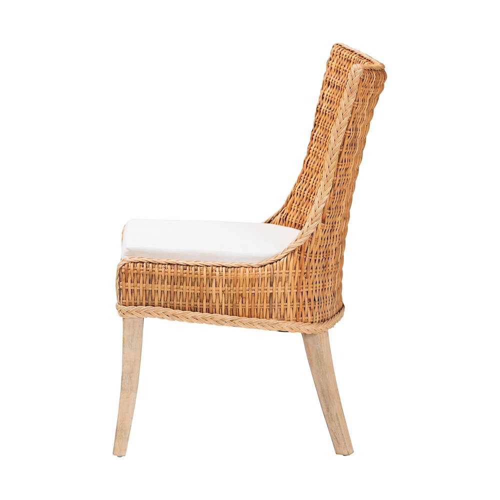 Derris Natural Rattan Dining Chair. Picture 3