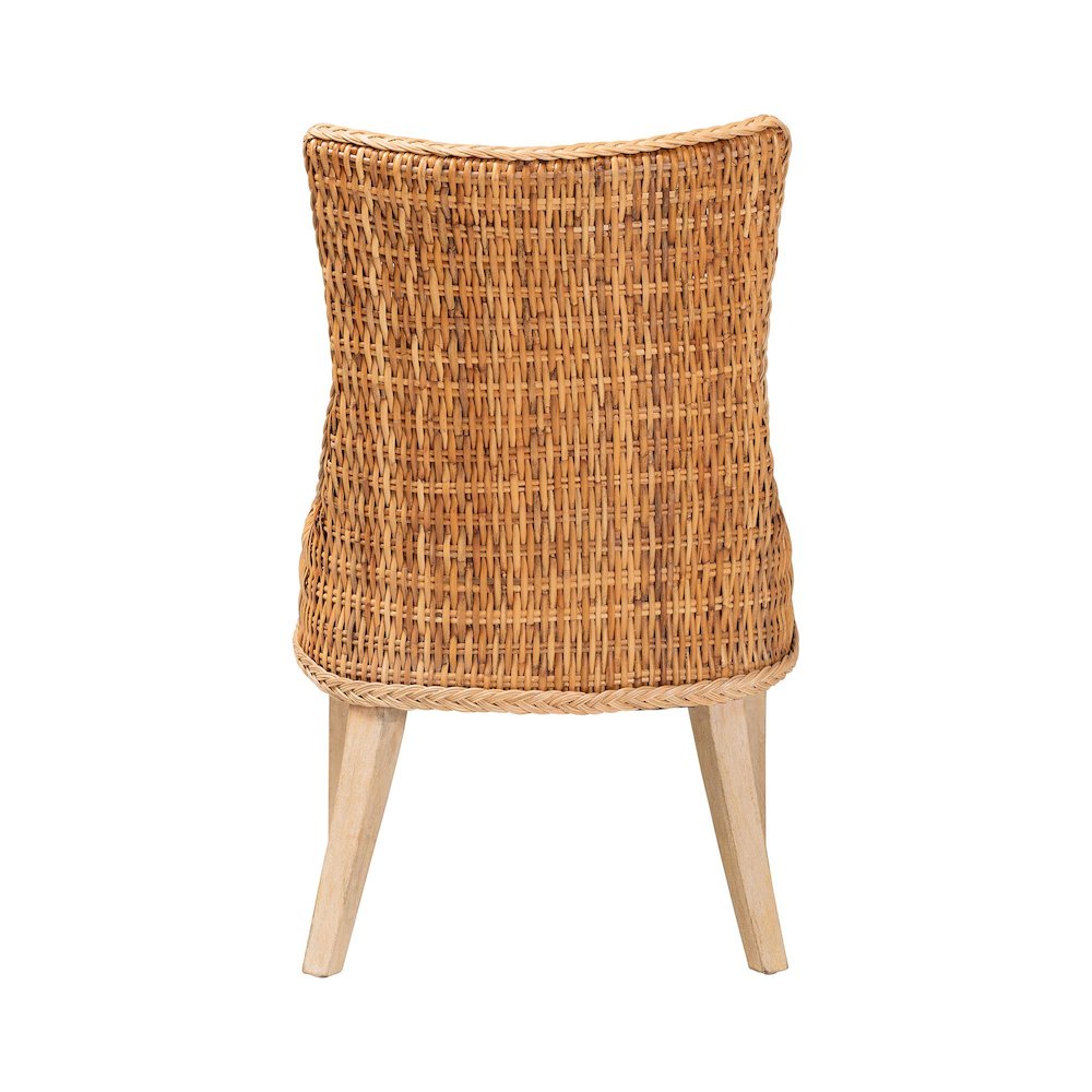 Derris Natural Rattan Dining Chair. Picture 4