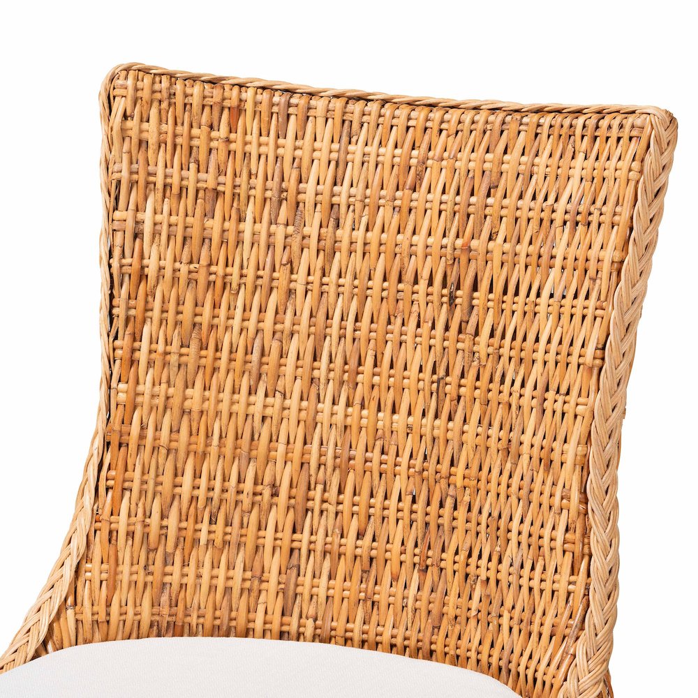 Derris Natural Rattan Dining Chair. Picture 5