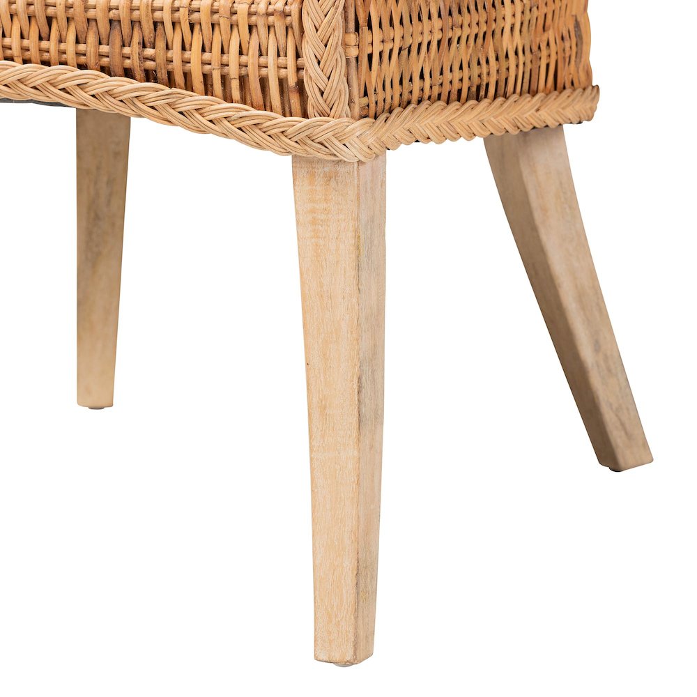 Derris Natural Rattan Dining Chair. Picture 6