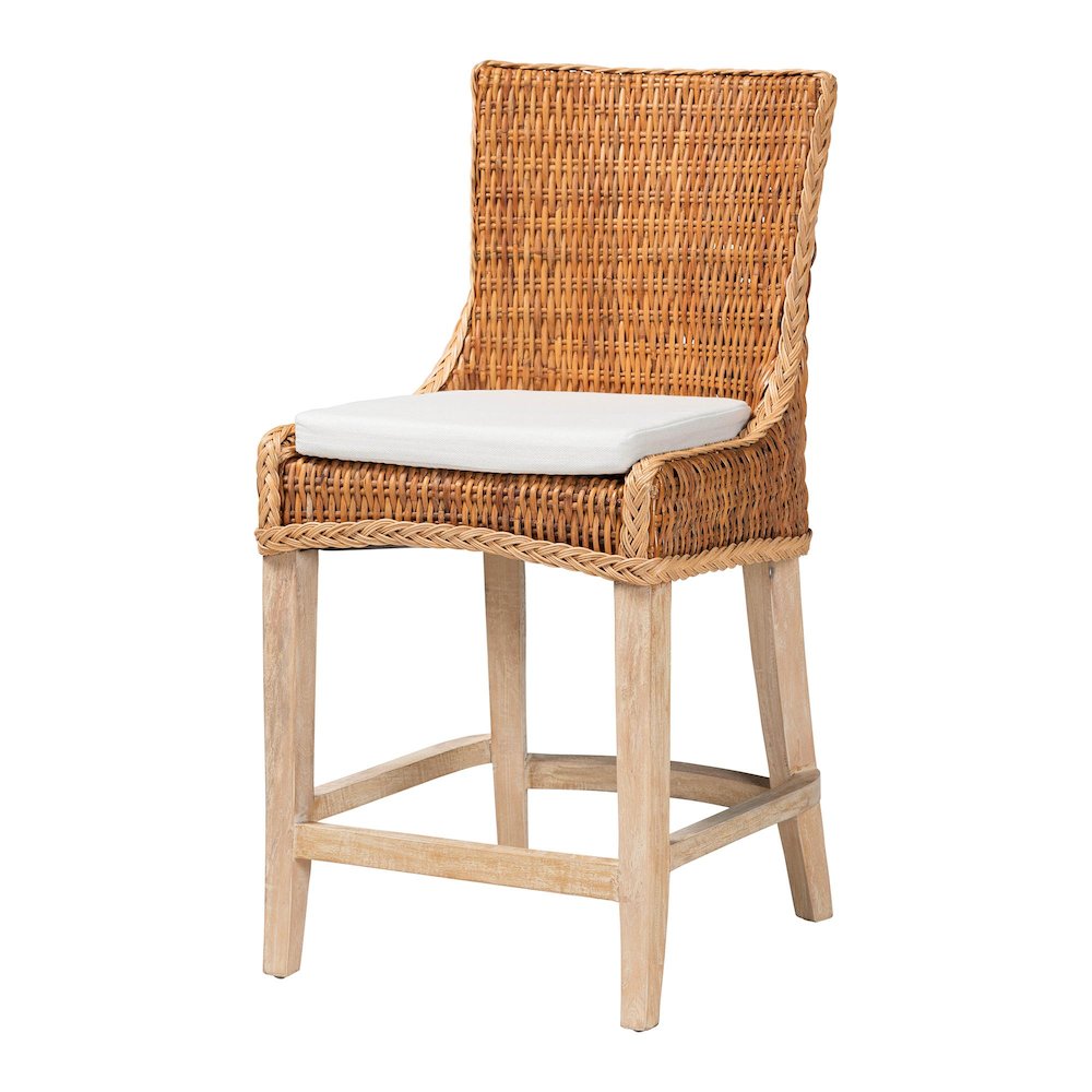Derris Natural Rattan Counter Stool. Picture 2