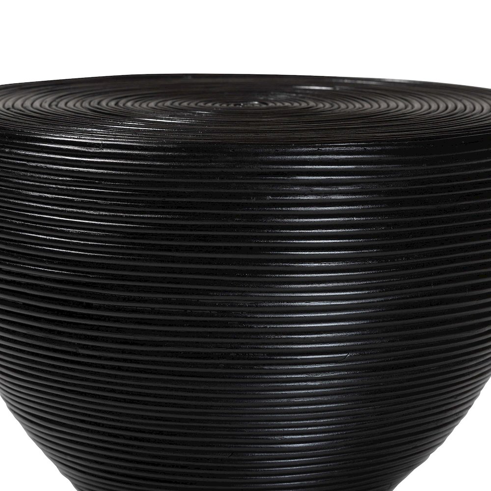 Tokyo Laminated Natural Rattan Side Table. Picture 2