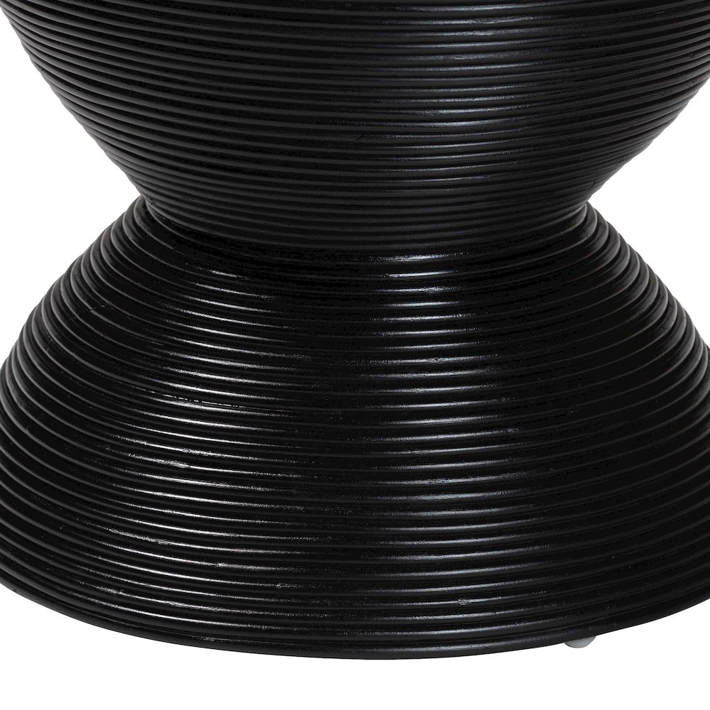 Tokyo Laminated Natural Rattan Side Table. Picture 3