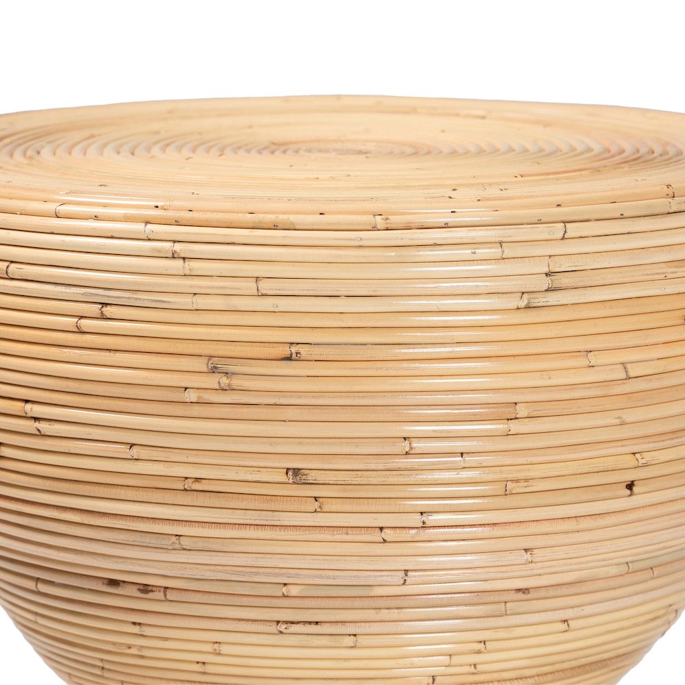 Tokyo Laminated Natural Rattan Side Table. Picture 2