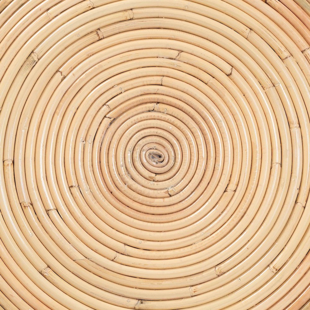 Tokyo Laminated Natural Rattan Side Table. Picture 5