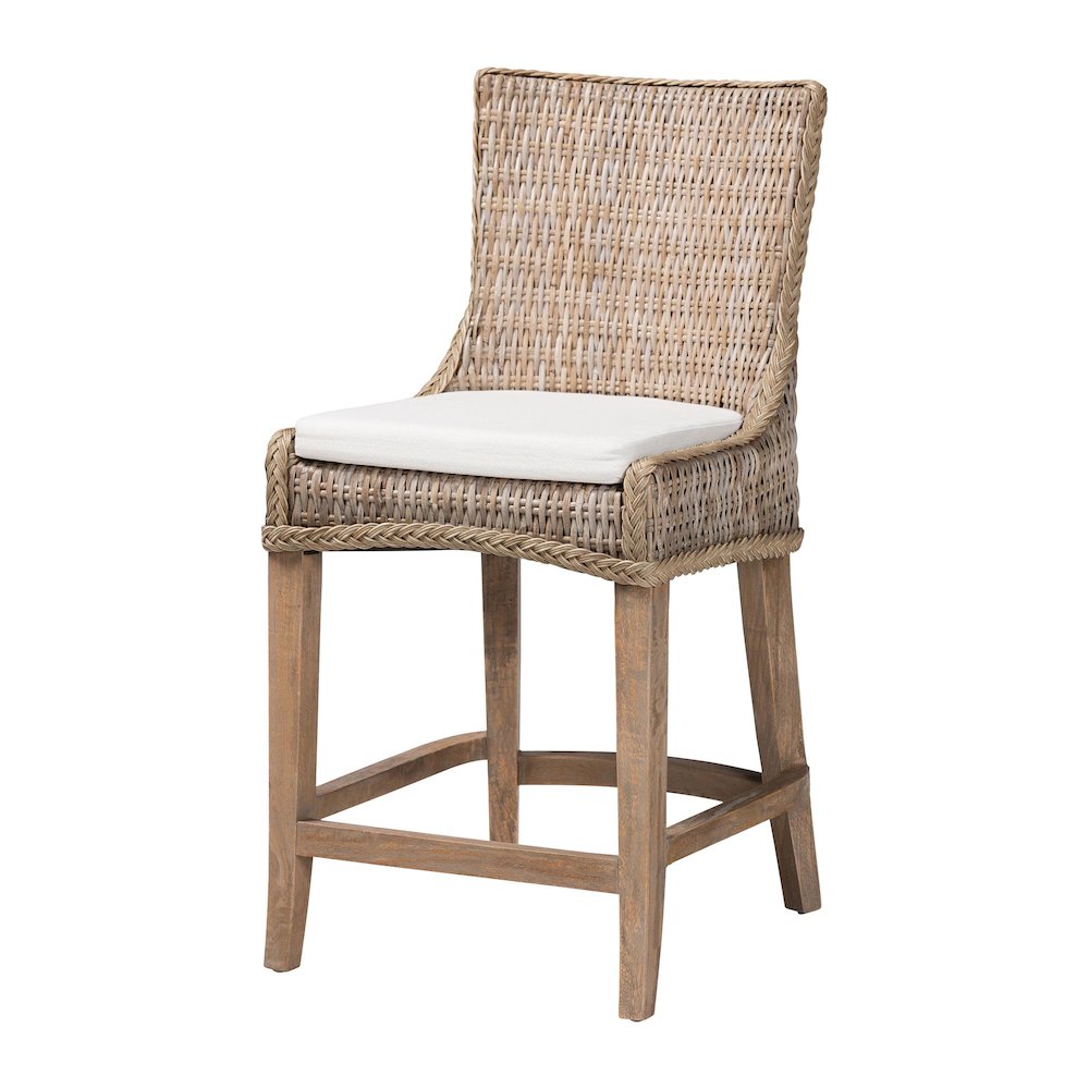 Derris Natural Rattan Counter Stool. Picture 2
