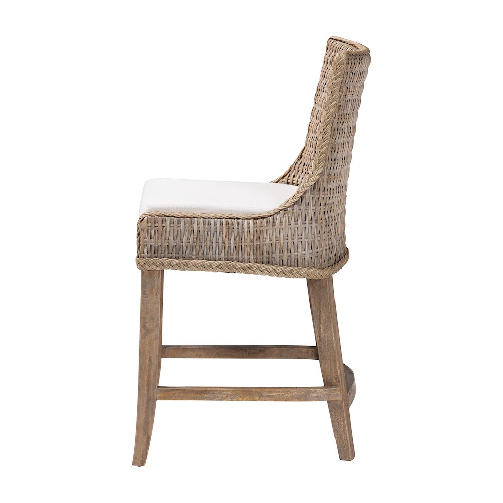 Derris Natural Rattan Counter Stool. Picture 3