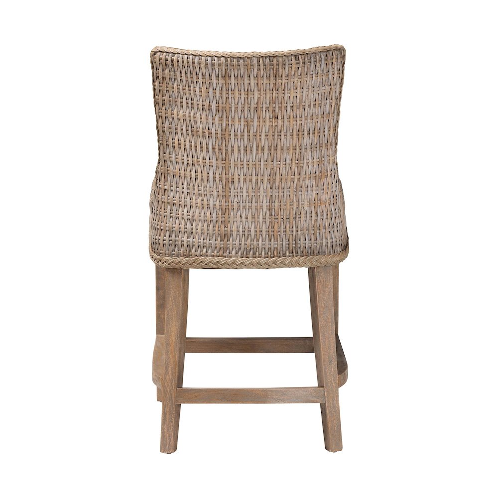 Derris Natural Rattan Counter Stool. Picture 4