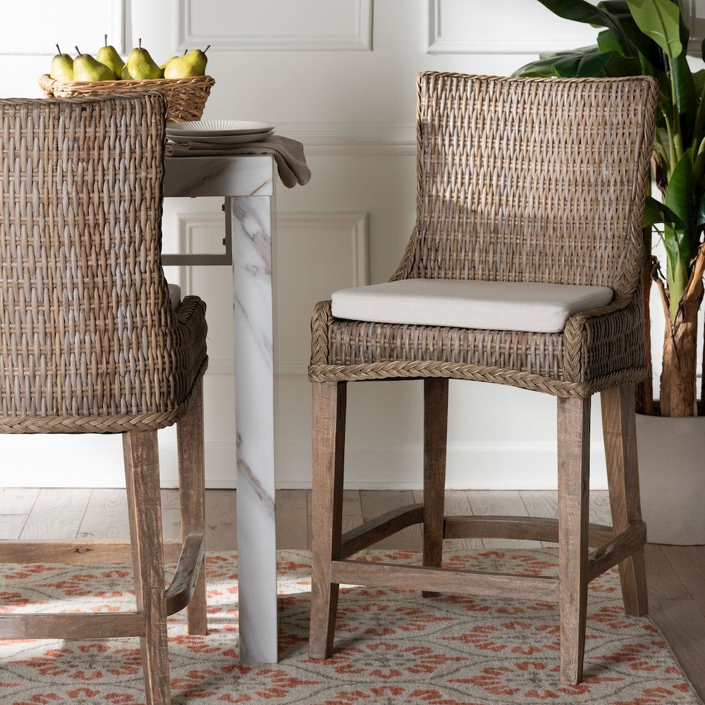 Derris Natural Rattan Counter Stool. Picture 8
