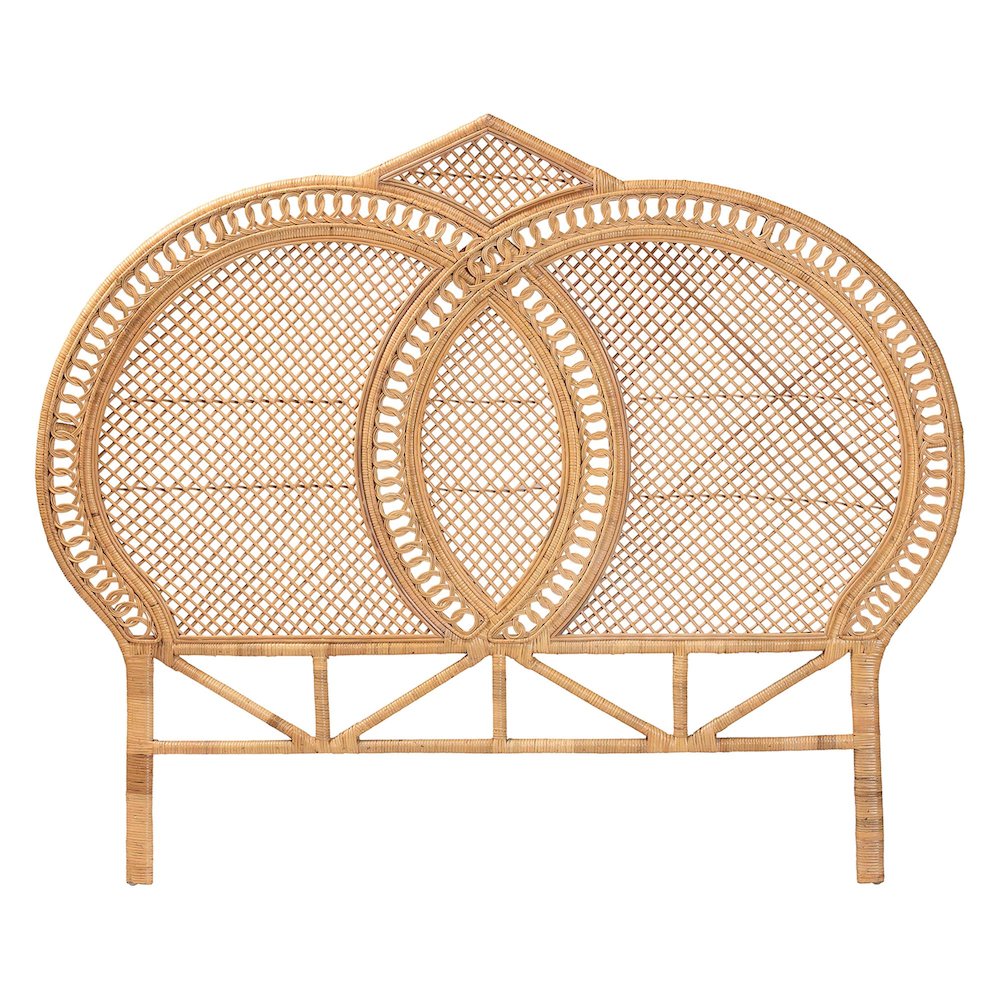 Nerita Natural Rattan Standalone Headboard. Picture 1