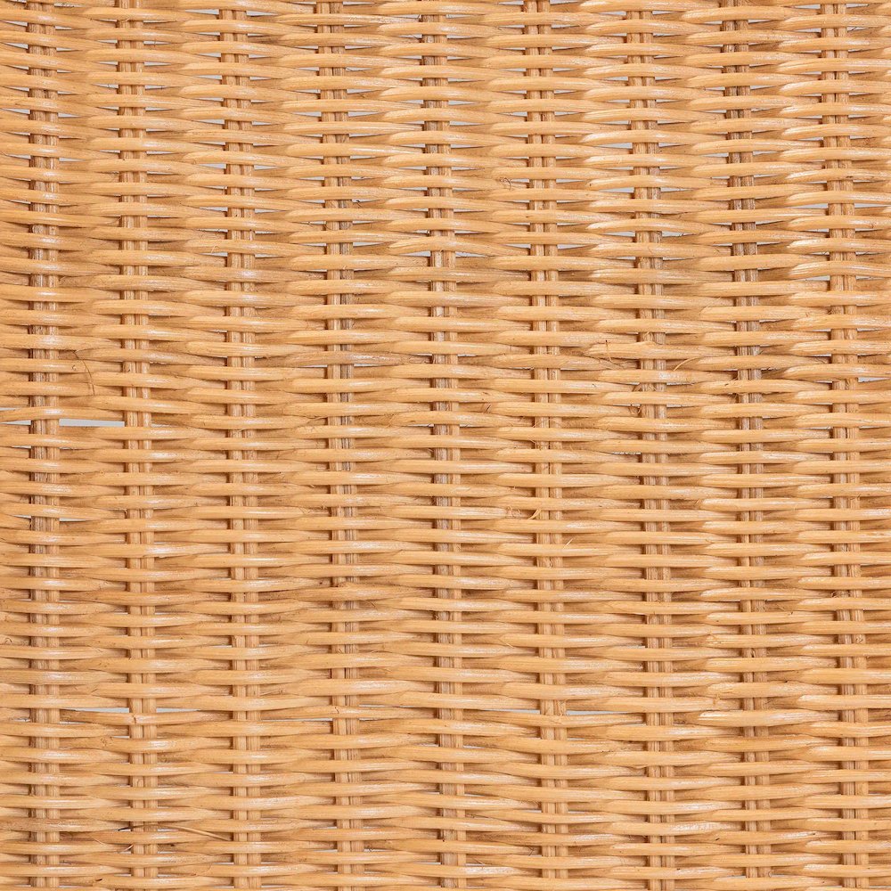 Natural Rattan Accent Chair - Hand Woven Wicker Dining Chair, Light Honey. Picture 6