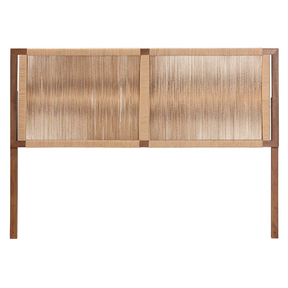 Holitz Natural Rope Woven Headboard - Mountable Bed Backboard. Picture 1