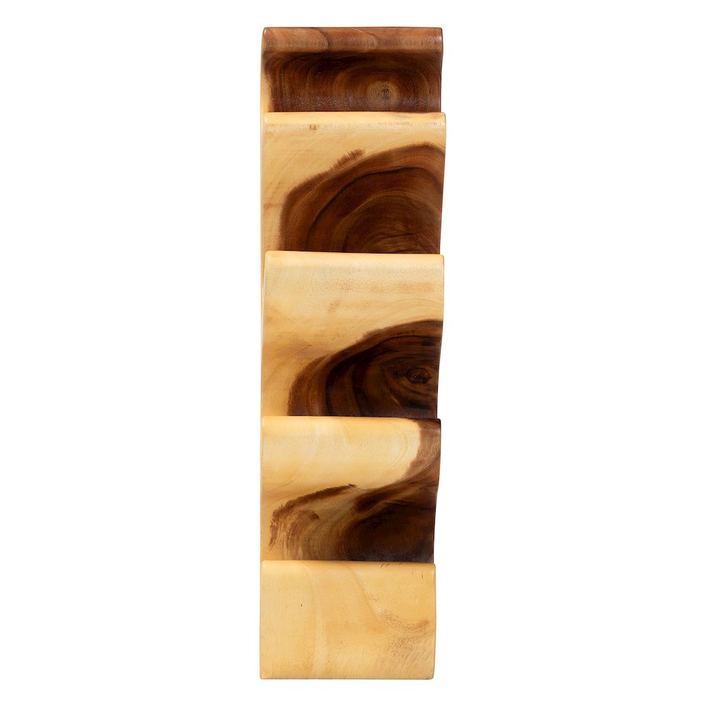 Matana Suar Wood Wine Rack. Picture 5