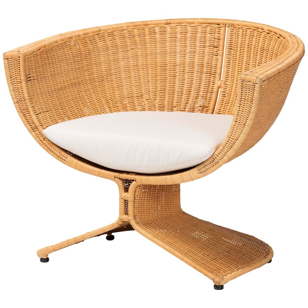 Natural Rattan 2-Piece Living Room Set - Handwoven Wicker Accent Seating. Picture 3