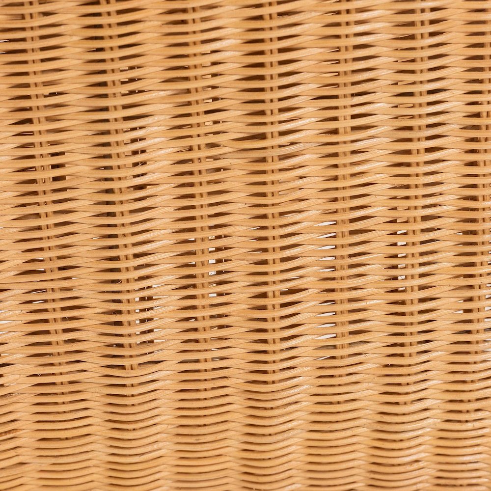 Natural Rattan Lounge Chair - Handwoven Wicker Accent Seating. Picture 6