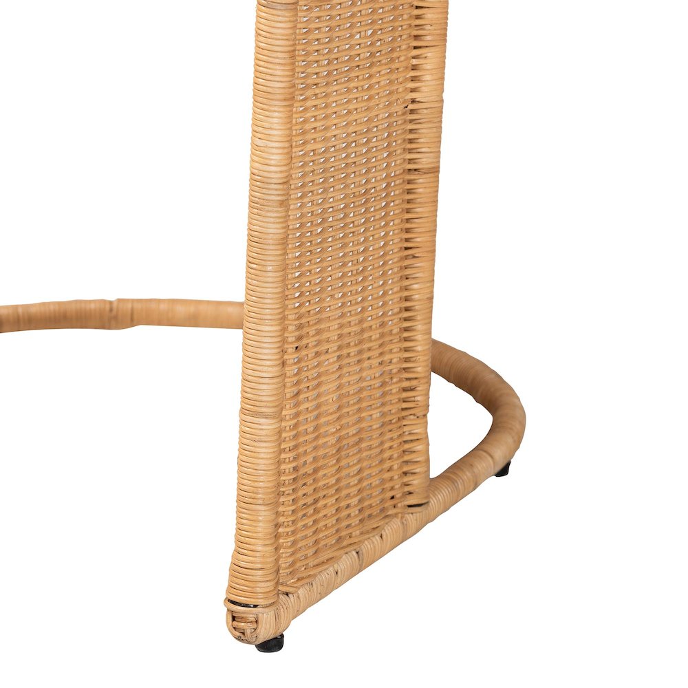 Palm Bohemian Light Honey Rattan Dining Chair. Picture 6