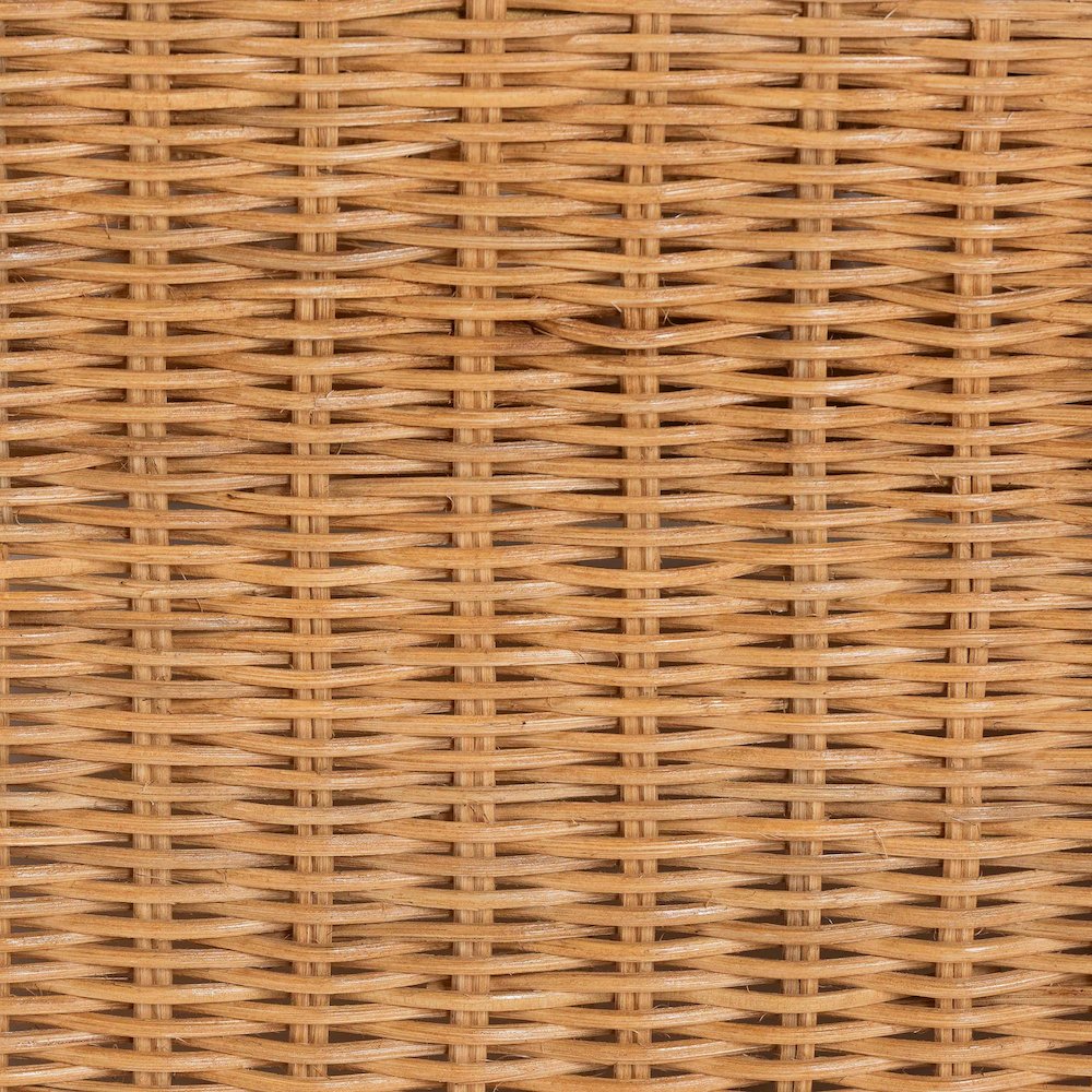 Natural Rattan Armchair with Cushion - Handwoven Lounge Chair. Picture 6