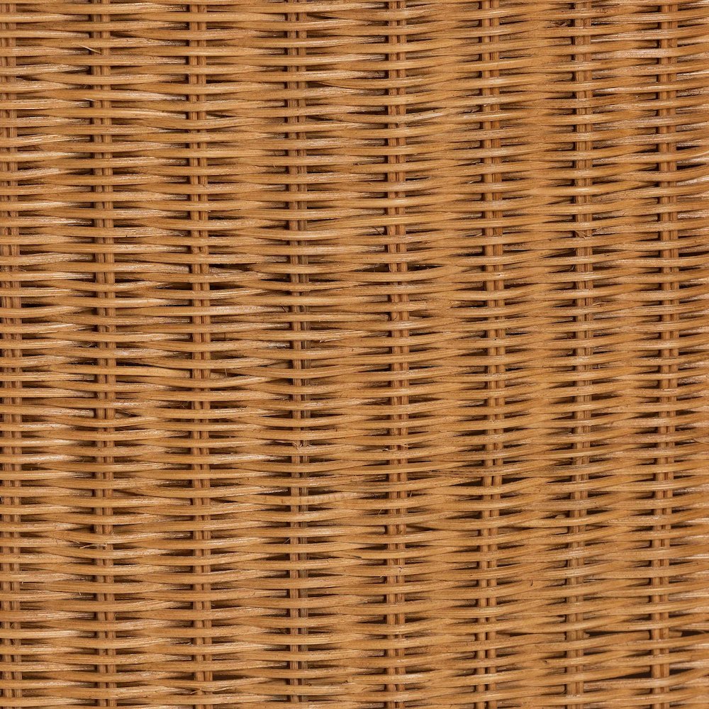 Natural Rattan Sofa with Cushion - Handwoven 3-Seater Couch. Picture 6