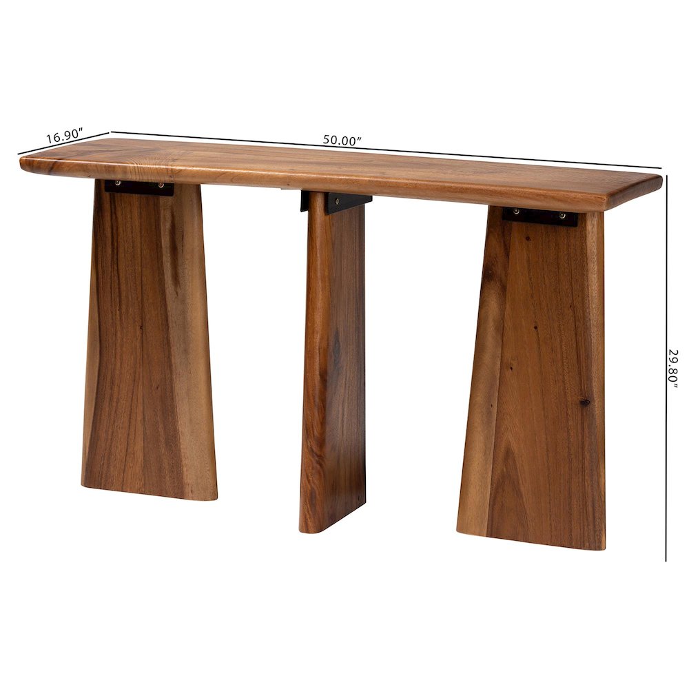 Wood Console Table - Live Edge Statement Table for Entryway or Living Room. Picture 7