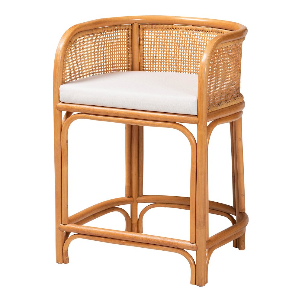 Aria Natural Rattan Counter Stool. Picture 2
