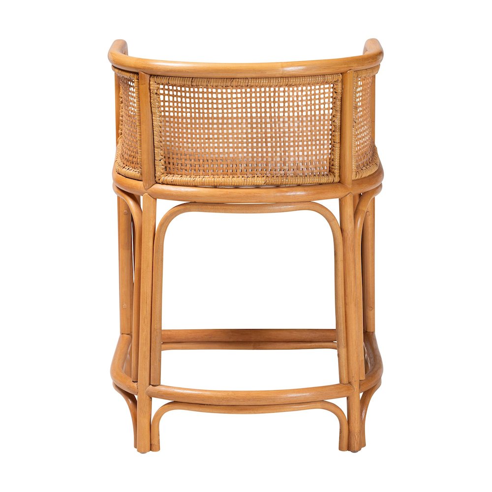 Aria Natural Rattan Counter Stool. Picture 4