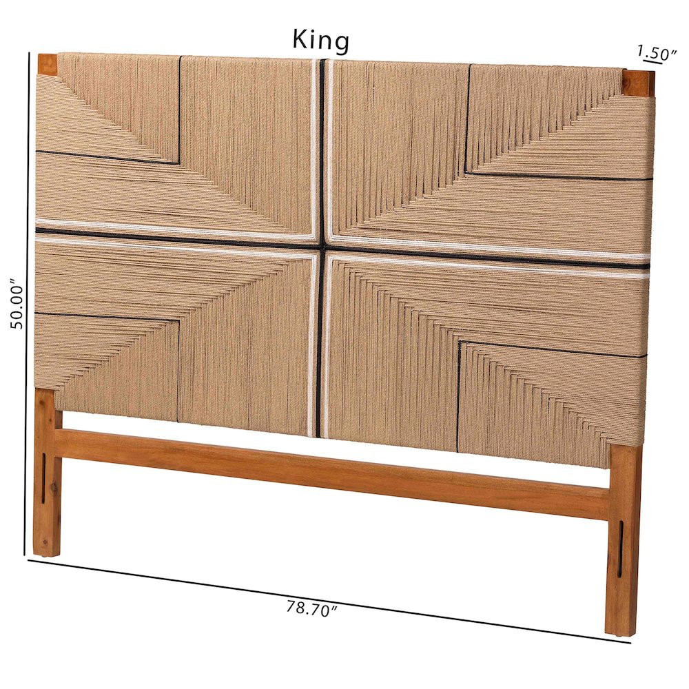 Prita Paper Loom Headboard. Picture 6