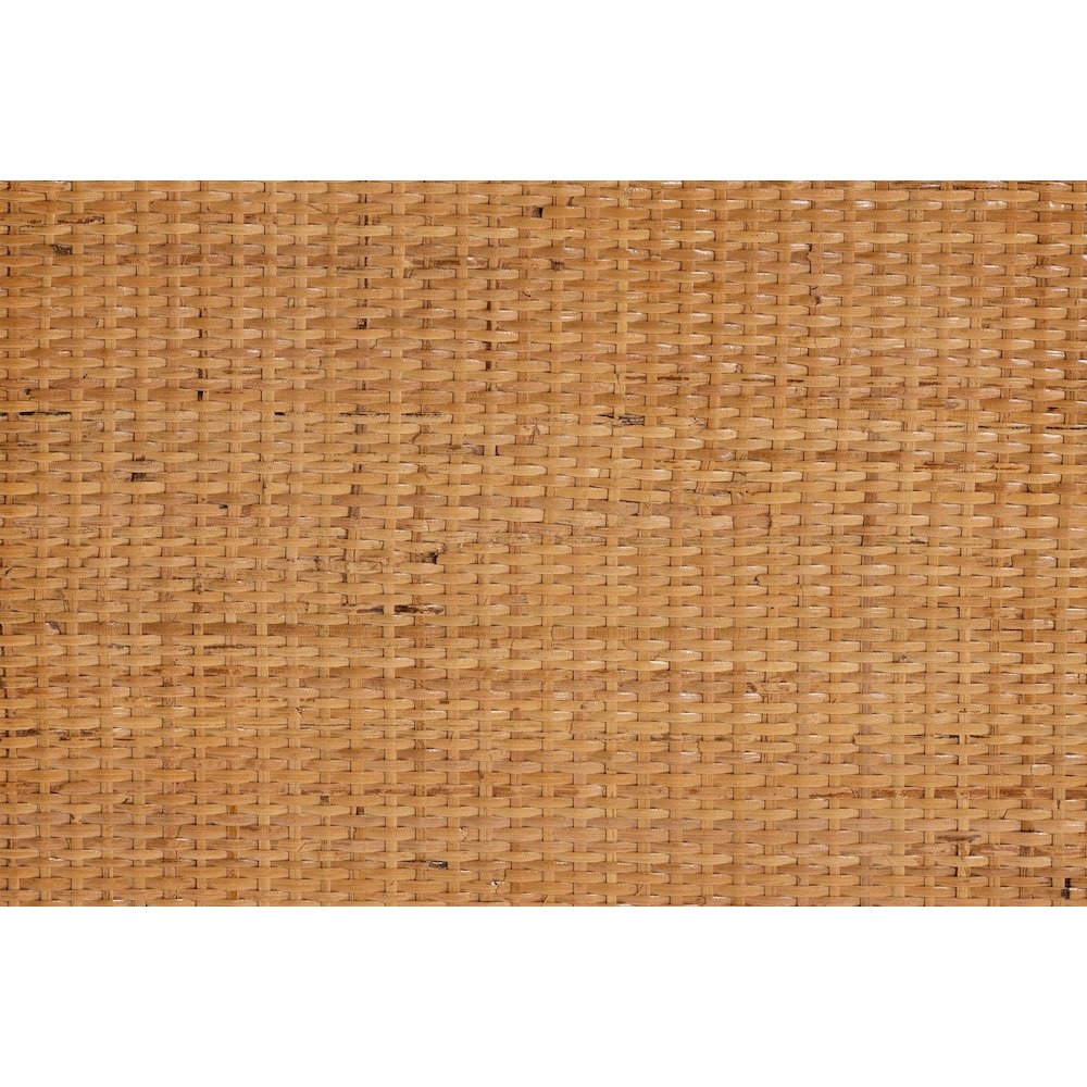 Mairen Arched Natural Rattan Storage Cabinet -  Handwoven Pole Rattan Hutch. Picture 9