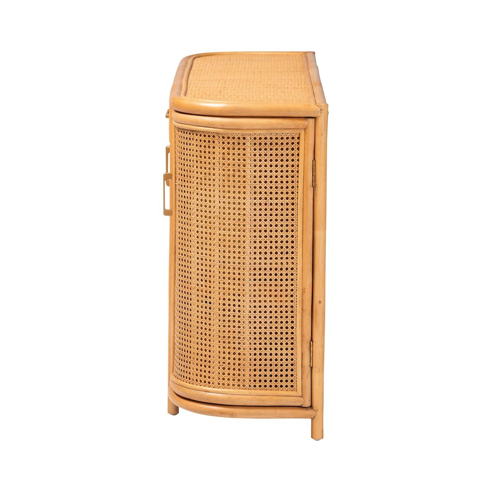 Natural Rattan Sideboard - Handwoven Wicker Buffet Credenza. Picture 4