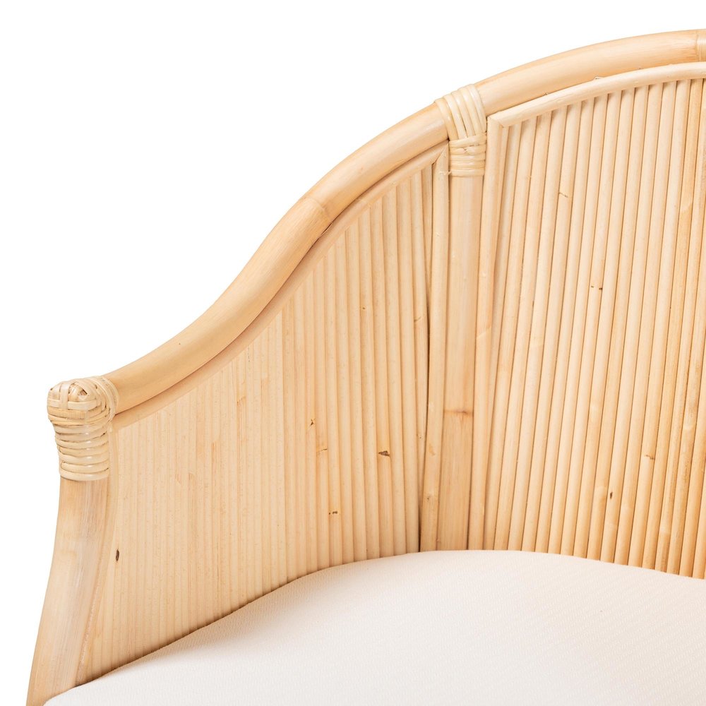 Hollis Natural Rattan Barrel Chair. Picture 5