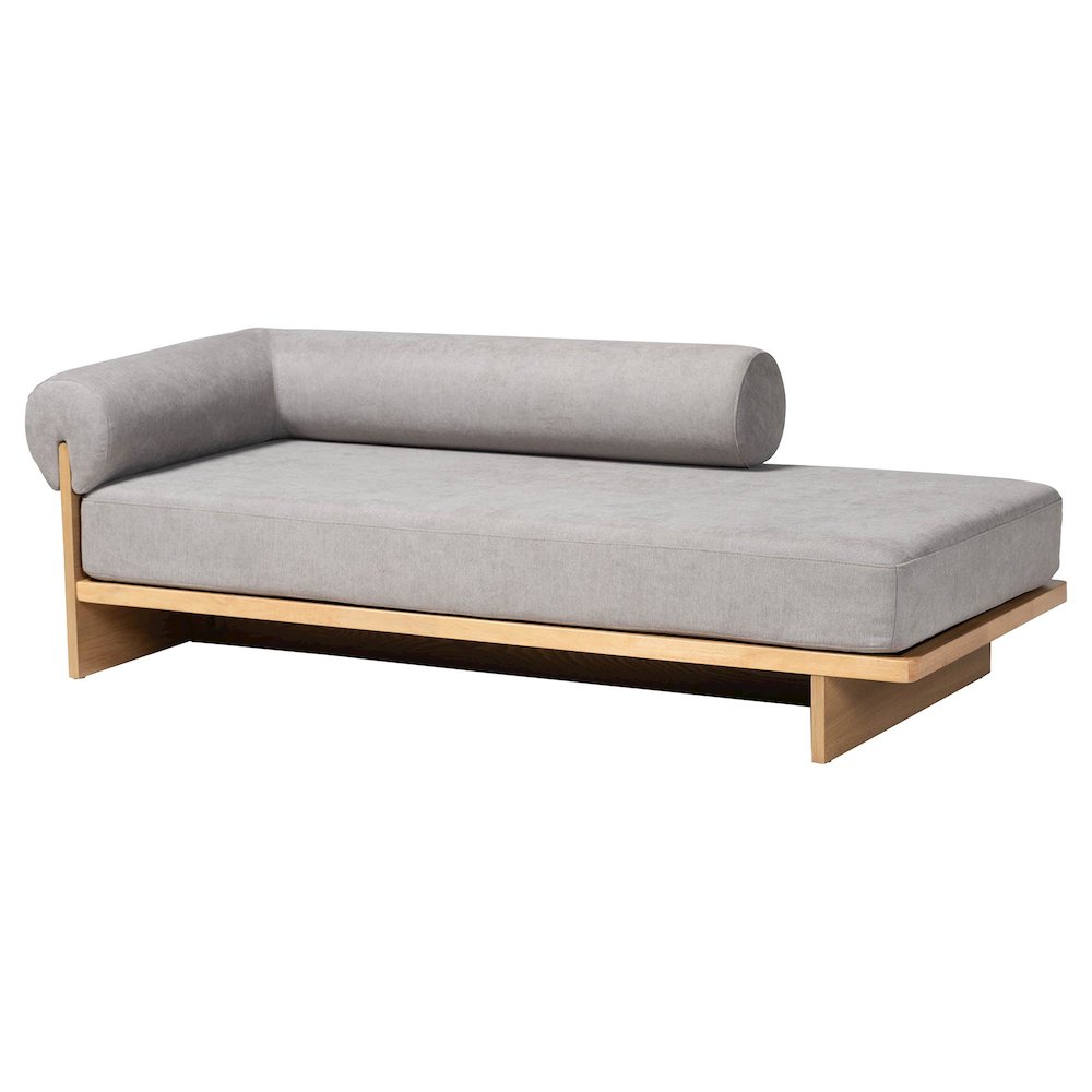 Baxton Studio Bertille Left-Arm Chaise Lounge. Picture 2