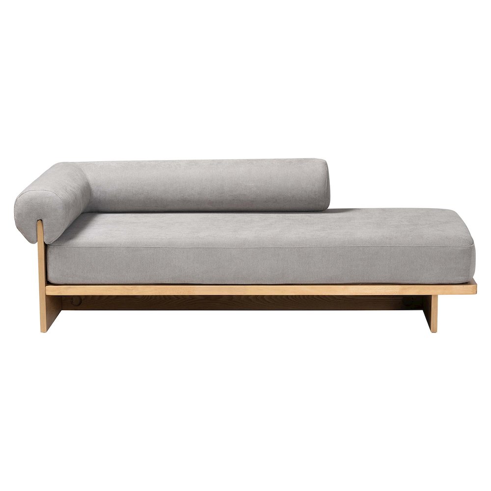 Baxton Studio Bertille Left-Arm Chaise Lounge. Picture 1