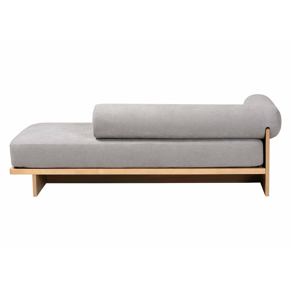 Baxton Studio Bertille Left-Arm Chaise Lounge. Picture 4