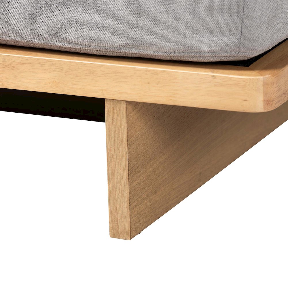 Baxton Studio Bertille Left-Arm Chaise Lounge. Picture 6