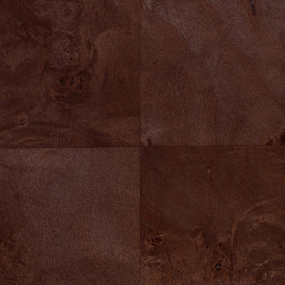 Valora Real Burl Wood Storage Cabinet in Dark Walnut Brown. Picture 7
